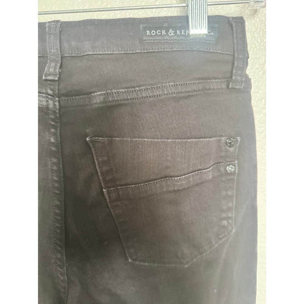 Rock & Republic Black Sequins Jeans Size 10 - Picture 7 of 8